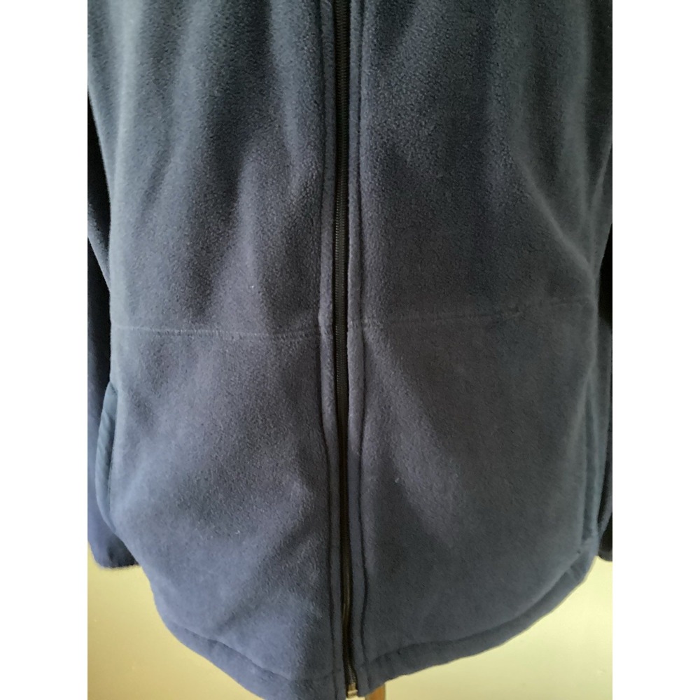 Blue  Full Zip Mens Medium Tek Gear Fleece Jacket Coat - Picture 4 of 10